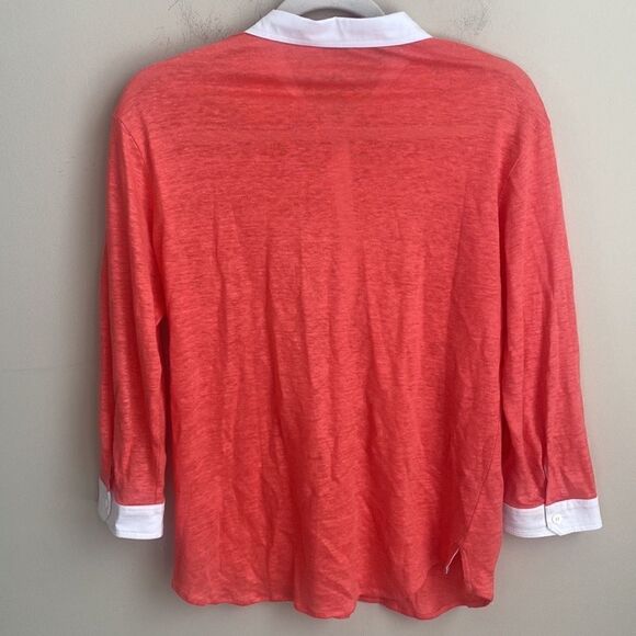 Amina Rubinacci Italian Linen Top 44 - Picture 4 of 7